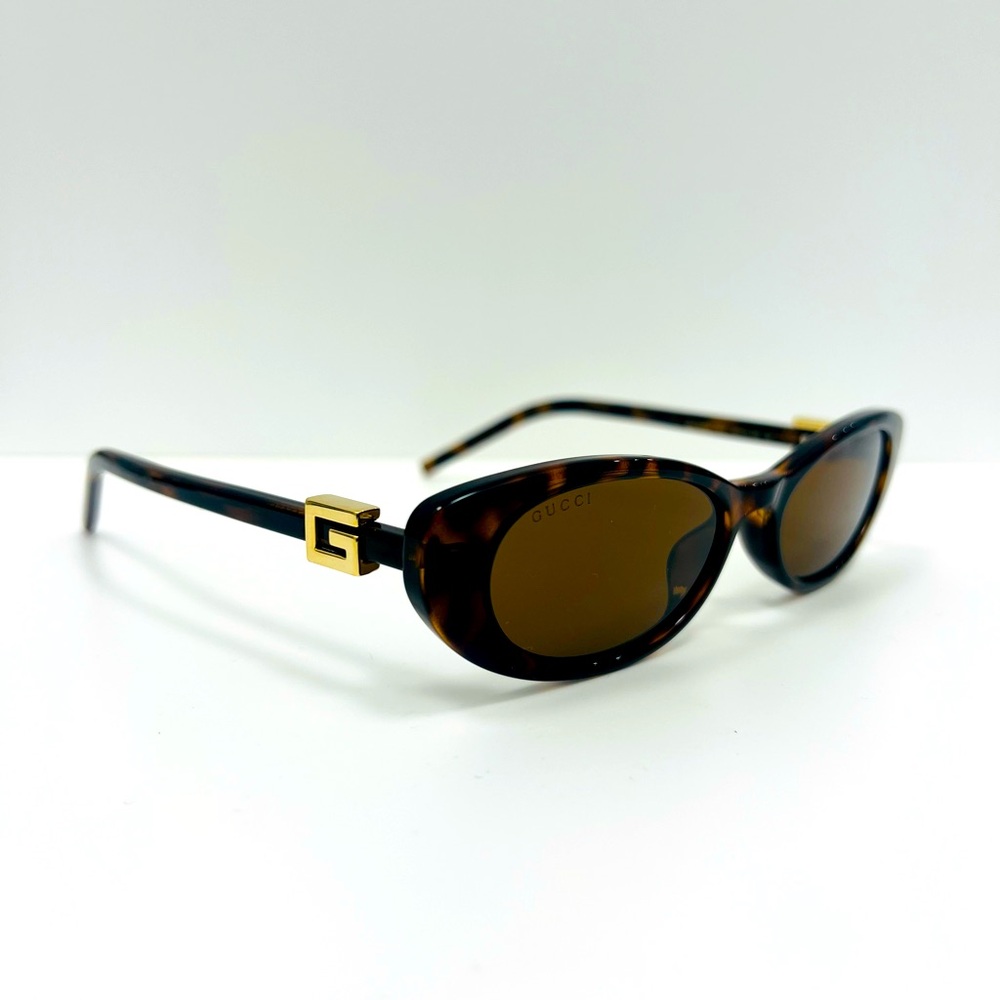 Gucci GG1680S 004 HAVANA BROWN WITH GOLD SUNGLASSES